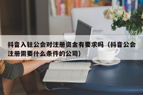 抖音入驻公会对注册资金有要求吗（抖音公会注册需要什么条件的公司）