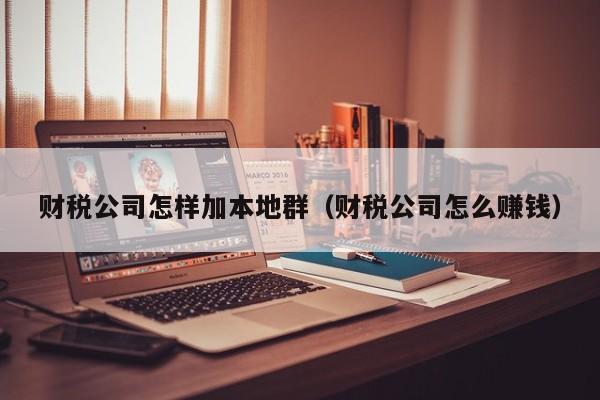 财税公司怎样加本地群（财税公司怎么赚钱）