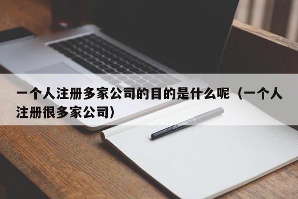 一个人注册多家公司的目的是什么呢（一个人注册很多家公司）