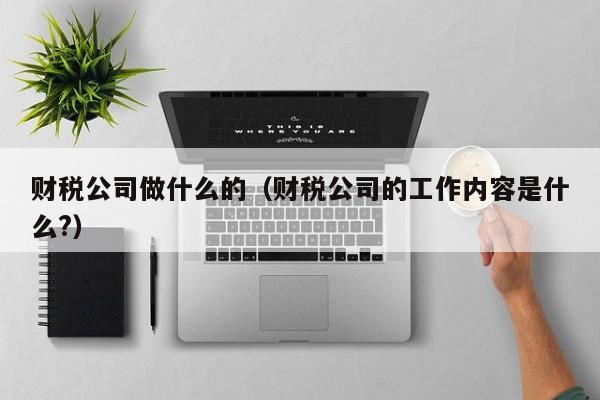 财税公司做什么的（财税公司的工作内容是什么?）
