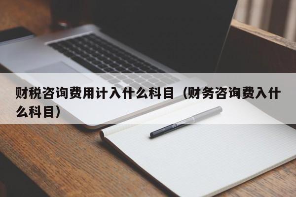 财税咨询费用计入什么科目（财务咨询费入什么科目）